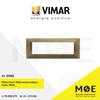 Vimar Plana Cover Plate metal antique brass 7module | 14657.76