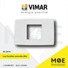 Vimar Neve Cover Plate 2module central White 2module | 9647.01