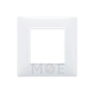 Vimar Neve Cover Plate 2module White | 9642.01