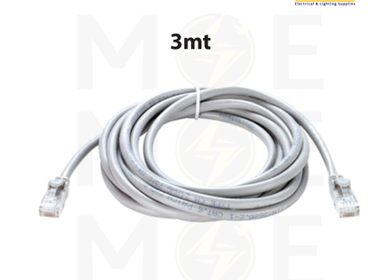 Pluscom CAT6E UTP 4Pair Patch Cord Cable 3mt | وصلة باتش كورد