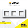 Vimar Plana Cover Plate 71mm technopolymer White ( 2+2+2 ) 6module | 14644.01