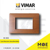 Vimar Plana Cover Plate technopolymer Cherry Wood 3module | E14653.03CP186M