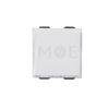 Vimar Neve name Plate push button white 1P NO 10A | 09050 كباس جرس باسم فتحتان ابيض