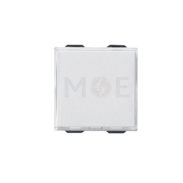 Vimar Neve name Plate push button white 1P NO 10A | 09050 كباس جرس باسم فتحتان ابيض