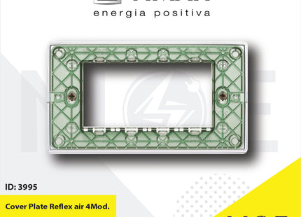 Vimar Plana Cover Plate Reflex air / Transparent 4module | 14654.42 | بلاك رفلكس شفاف