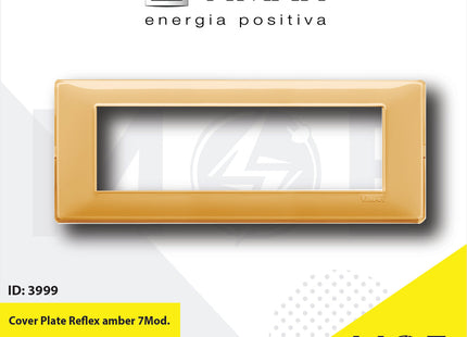 Vimar Plana Cover Plate Reflex amber 7module | 14657.43 | بلاك رفلكس عسلي