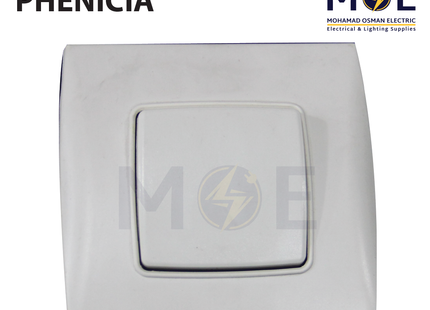 STIEL Neodo Phenicia Double american wall Domino Switch (55) 1P 10A | 01 3100 | مفتاح مفرد دومينو