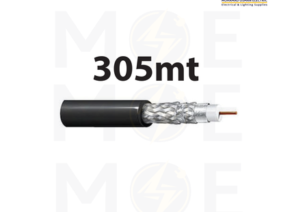 BELDEN coaxial cable II-shielded black RG6 75 OHM 305mt | 9116-0101000 | كابل كوكسيال