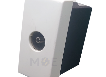 STIEL SERIE ALPHA Coaxial TV socket 9.5mm white | ST 077122 | بريز تلفزيون