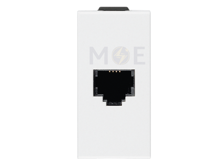 STIEL SERIE 6000 Telephone Socket | Phone jack RJ11 6/4 white | ST 05 6984 | بريز تلفون