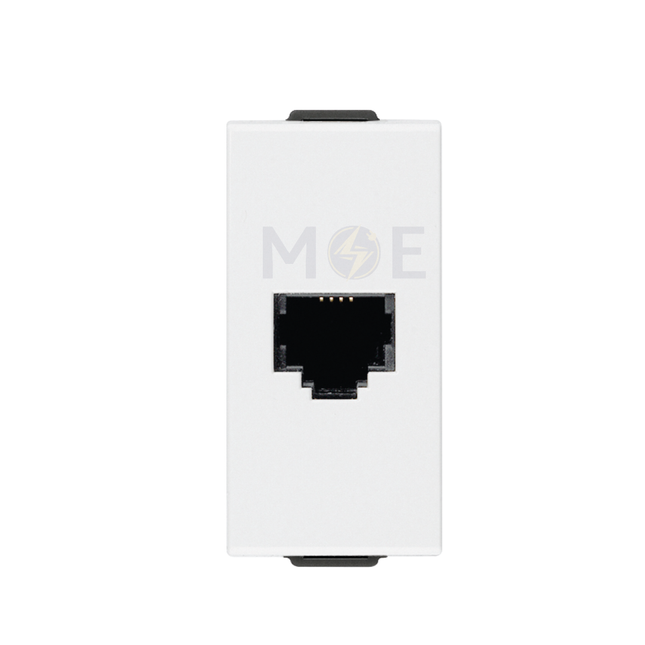 STIEL SERIE 6000 Telephone Socket | Phone jack RJ11 6/4 white | ST 05 6984 | بريز تلفون