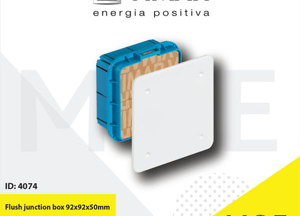 Vimar Flush junction box 92x92x50mm | V70001 | علبة جمع مخفية