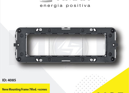 Vimar Neve Mounting Frame 7module +screws | 09617 | شاسي مسبعة
