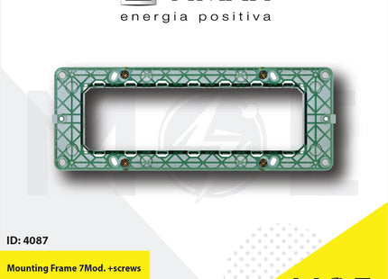Vimar Plana Mounting Frame 7module +screws | 14617 | شاسي مسبعة