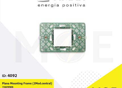 Vimar Plana Mounting Frame ( 2module central ) +screws | 14612 | شاسي مثلثة فتحتان