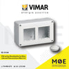 Vimar IP40 Surface Mounting Box for Eikon, Arke and Plana enclosure 4module 2x2 | 14812