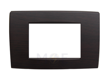 Vimar Neve Cover Plate Cherry Wood 3module | 09653.02-03CP193M | بلاك بلاستيك خشب كرزي