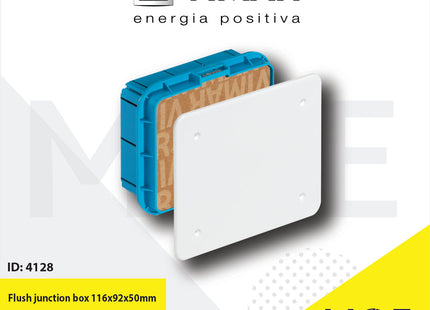 Vimar Flush junction box 116x92x50mm | V70002 | علبة جمع مخفية
