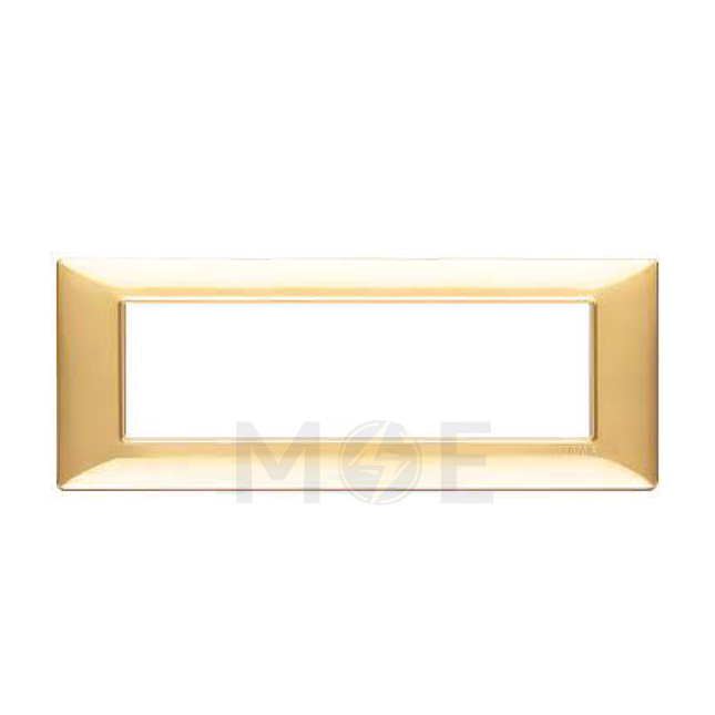 Vimar Plana Cover Plate technopolymer Matt Gold 7module | E14657.04L07