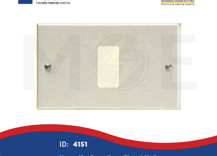 Marlanvil Venus Aluminum Cover Plate 1module | 1371.O | بلاك المنيوم مفرد