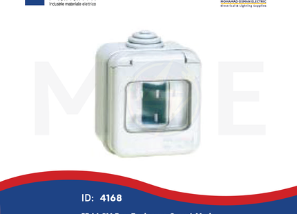 Marlanvil IP44 Surface Mounting Box Enclosure Gray 1module | 1501 | بوات ظاهر مطري رمادي