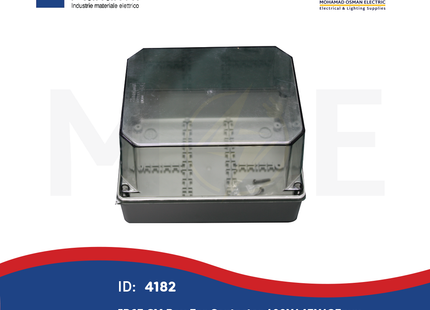 Marlanvil IP65 Sealed Surface Mounting Box For Contactor 190X145X135mm Trans. Cover | 009.CA.K | علبة ظاهرة غطا شفاف