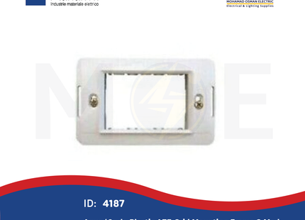 Marlanvil Aqua/ Onda Plastic A75 Grid Mounting Frame 3module | 7723.B | شاسي مثلثة بلاستيك