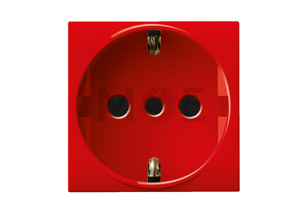 Marlanvil Onda Shuttered Socket Sicury Outlet Red 2P+E 16A | 7748.D.R