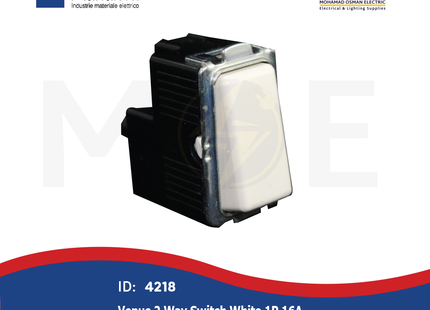 Marlanvil Venus 2Way Switch White 1P 16A | 7901.6 | مفتاح دركسيون ابيض