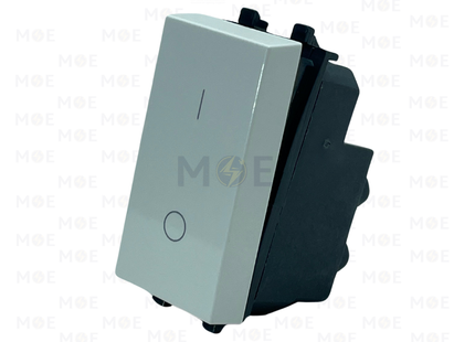 Schneider Unica 1Way Screwless Switch White 16A 2P 1module 0-1 | MGU316218 | مفتاح مفرد خطين ابيض