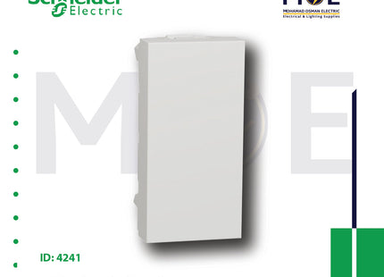 Schneider Unica Blank module White 1module | MGU986518 | سدة مفردة ابيض