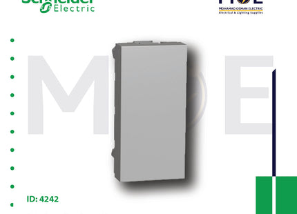 Schneider Unica Blank module Silver 1module | MGU986530 | سدة مفردة فضي