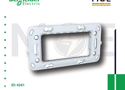 Schneider Unica Plastic Mounting Frame 4module | MGU7104P | شاسي مربعة بلاستيك