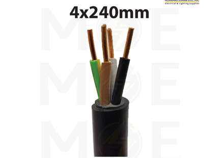 Liban Cables Power Cable Multi Core 600/1000V Black | NYY 4x240mm | كابل قوة اسود