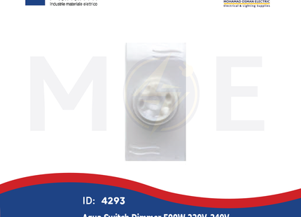 Marlanvil Aqua Switch Dimmer 500W 220V- 240V 1module | 7676 | ديمر