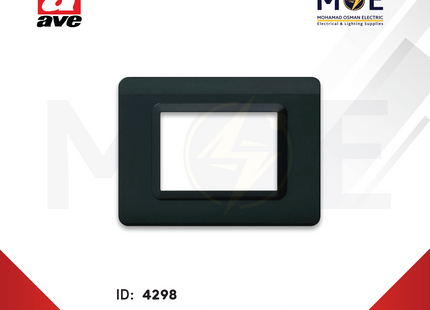 Ave SPA Tekla 44 Moulded Cover Front Plate Gray 3module | 44PY03GTK | بلاك بلاستيك رمادي