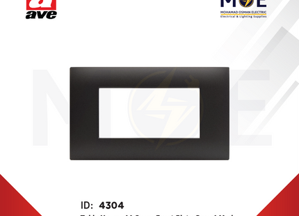 Ave SPA Tekla Young 44 Cover Front Plate Gray 4module | 44PJ04GTK | بلاك بلاستيك رمادي
