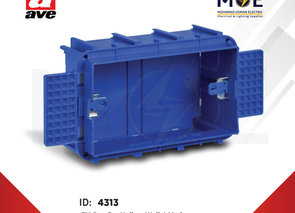 Ave SPA Flush Mounting Box For Hollow Wall 4module | 254CG | علبة مخفية مربعة للجفصين