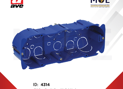 Ave SPA Flush Mounting Box For Hollow Wall 6module | 256CG | علبة مخفية مسدسة للجفصين