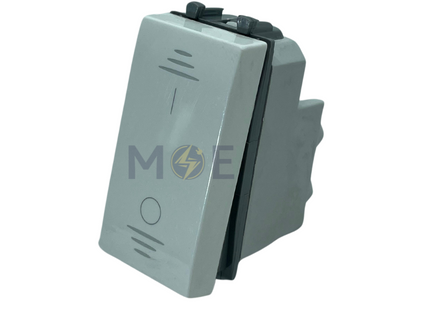 Ave Domus 1Way Switch Lightable White 2P 16A 1module 0-1 | 441010 | مفتاح مفرد خطين ابيض