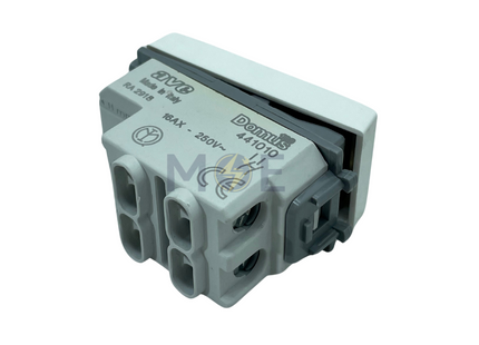 Ave Domus 1Way Switch Lightable White 2P 16A 1module 0-1 | 441010 | مفتاح مفرد خطين ابيض
