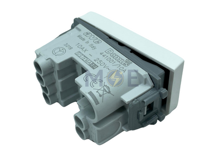 Ave Domus 1Way Switch White 1P 10A 1module | 441001/10A | مفتاح مفرد ابيض