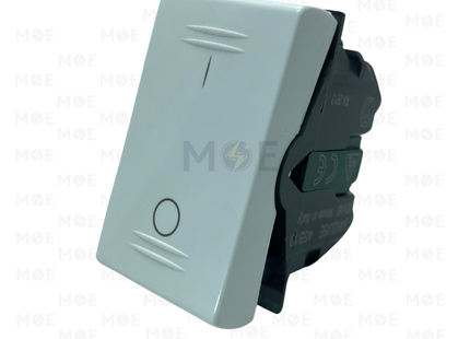 Ave SPA 1Way Switch Pure White 2P 16A 0-1 | 45B10 | مفتاح مفرد خطين ابيض