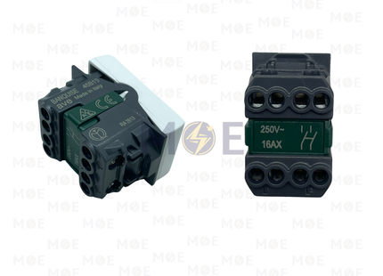Ave SPA 1Way Switch Pure White 2P 16A 0-1 | 45B10 | مفتاح مفرد خطين ابيض