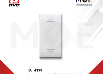 Ave SPA Domus Reversing Switch White 1P 16A 1Module | 441004 | مفتاح تربل دركسيون ابيض