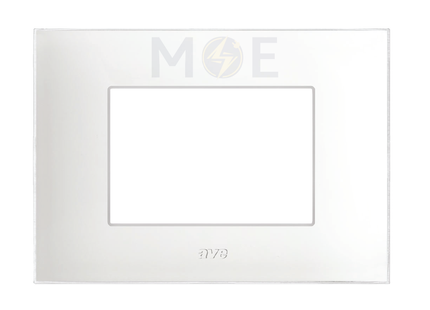 Ave Domus Young 44 Cover Front Plate White 3module | 44PJ03BT | بلاك بلاستيك ابيض