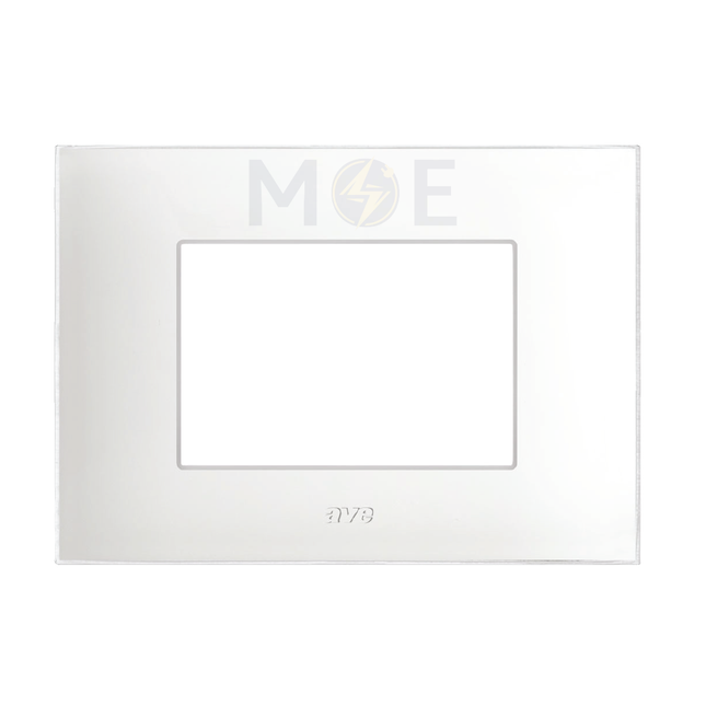 Ave Domus Young 44 Cover Front Plate White 3module | 44PJ03BT | بلاك بلاستيك ابيض