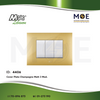 Meta Cover Plate Champagne Matt 3module | 43BP03CHO