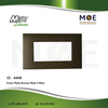 Meta Cover Plate Bronze Matt 4module | 43BP04BZ