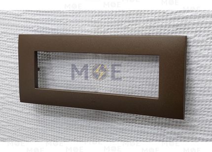 Meta Cover Plate Bronze Matt 7module | 43BP07BZ | بلاك بلاستيك برونز مات